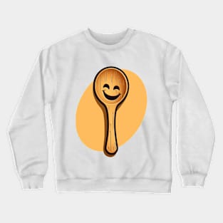 Spoon Toon with background Crewneck Sweatshirt